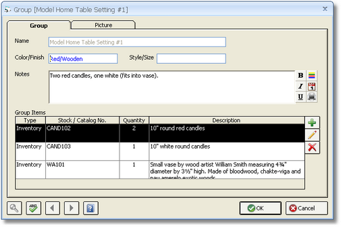 Group Window - Group Tab