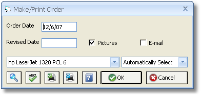 Make - Print Order Window