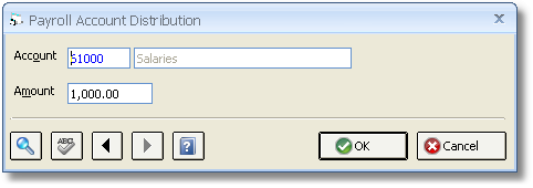 Payroll Account Distribution