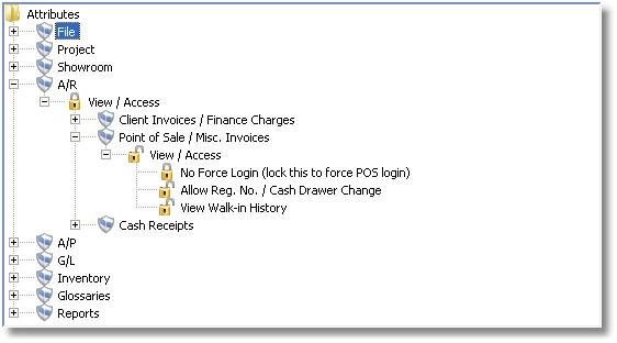 POS Password Attributes