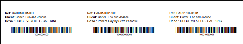 project claim labels by received report example