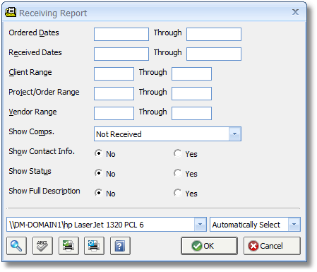 Receiving Report