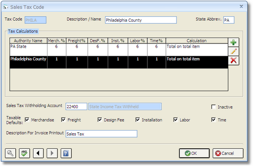 sales tax code
