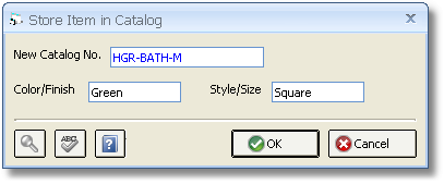 Store Item in Catalog