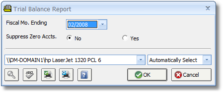 Trial Balance Report