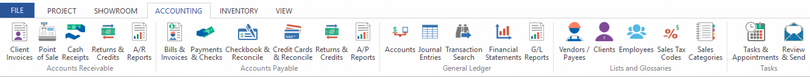 accounting menu