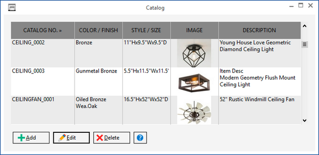catalog glossary