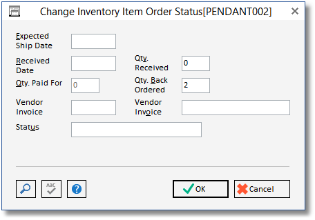 change invent po window