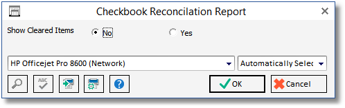 chk bk rec report window