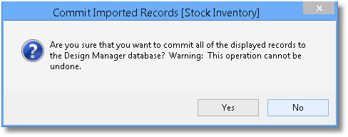 commit import warning