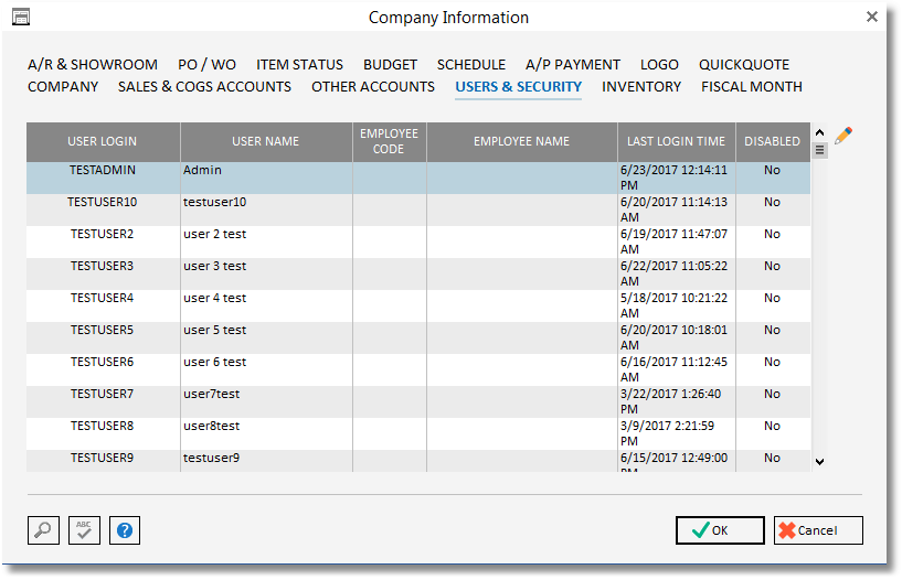 company info - passwords tab - cloudusers