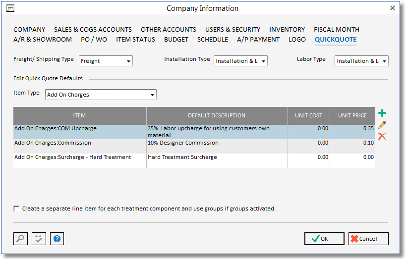 company info - quickquote