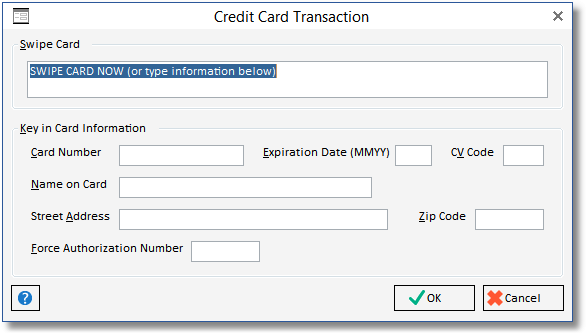 credit card tx window- mw swipe