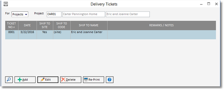 delivery tix window
