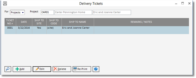 delivery tix window