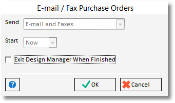 E-mail - Fax Purchase Orders