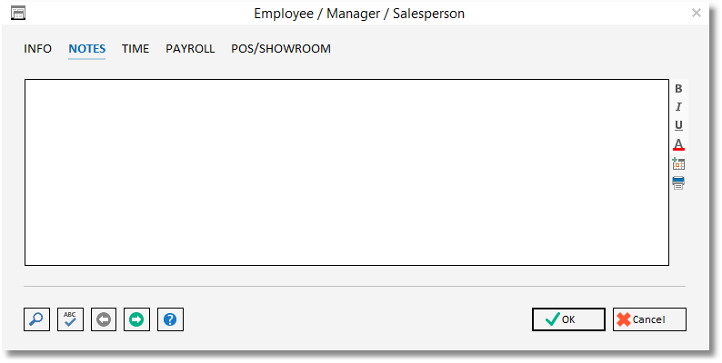 employee - notes_info tab