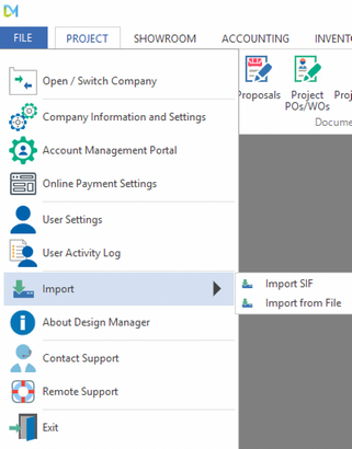 file-import menu