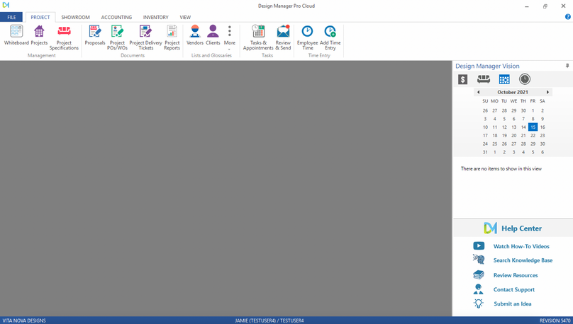 main - full program window