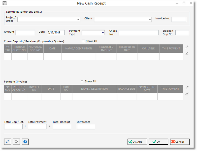 new cash receipt window