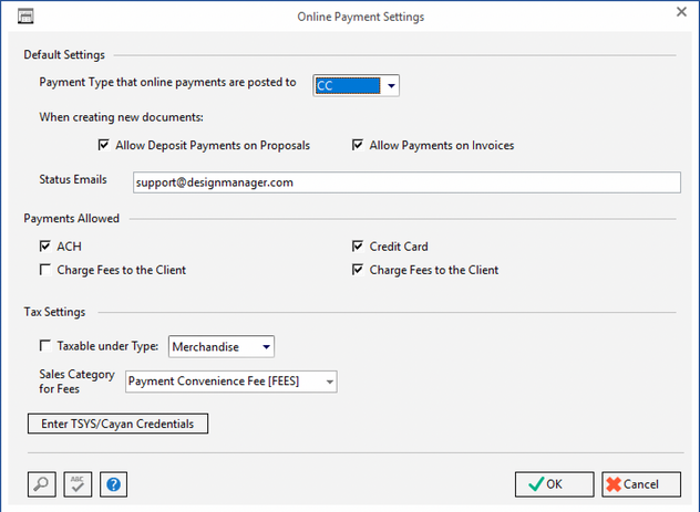 Onlinepaymentsettings