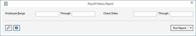 payroll history report window