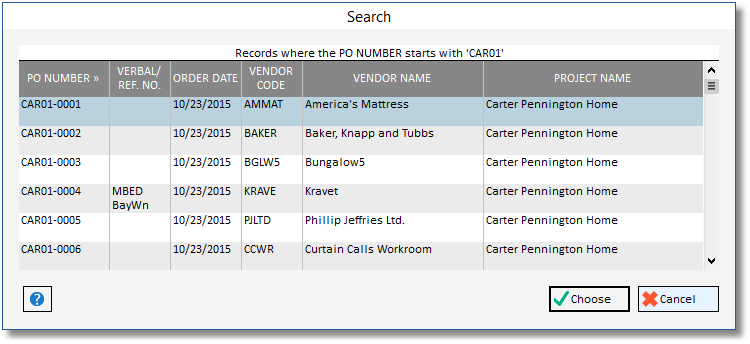 po glossary - search