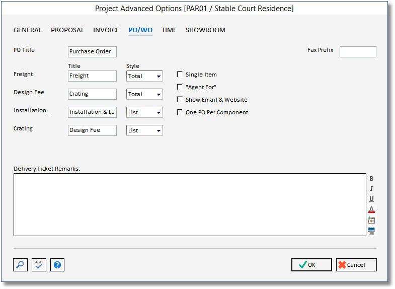 project - advanced- po_wo tab