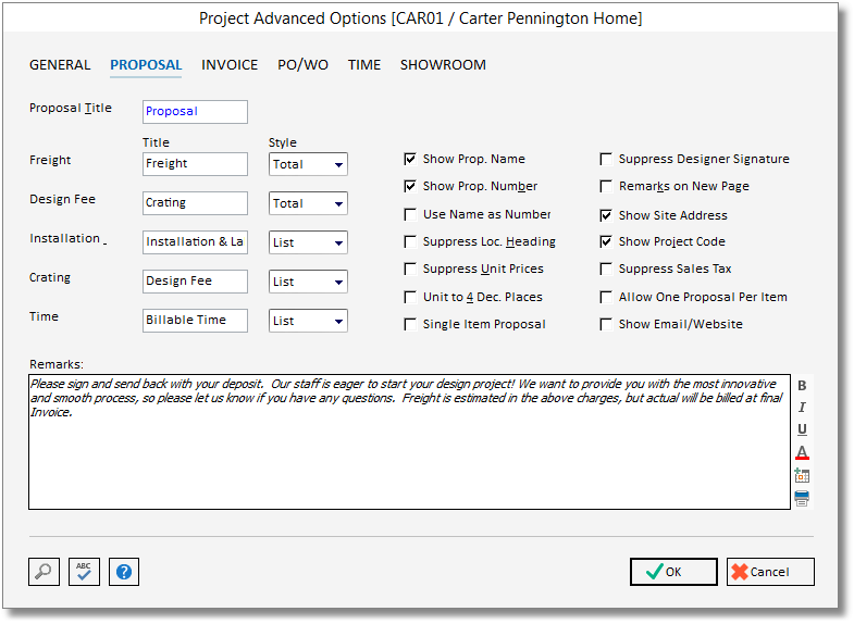 project - advanced- proposal tab