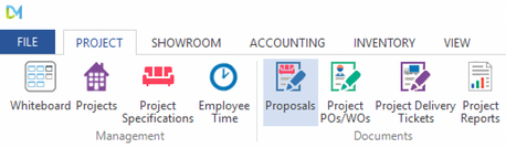 project - proposal menu