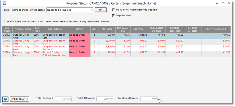 proposal status window-manually allocate-example2