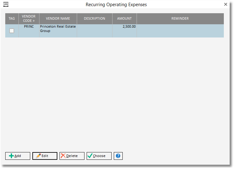 recurring opp exp window