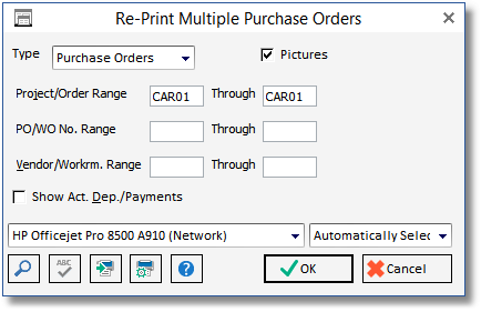 reprint multi po_wo window