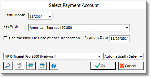 select pay amt - CC button