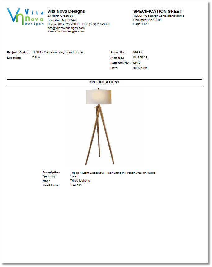 SpecSheet