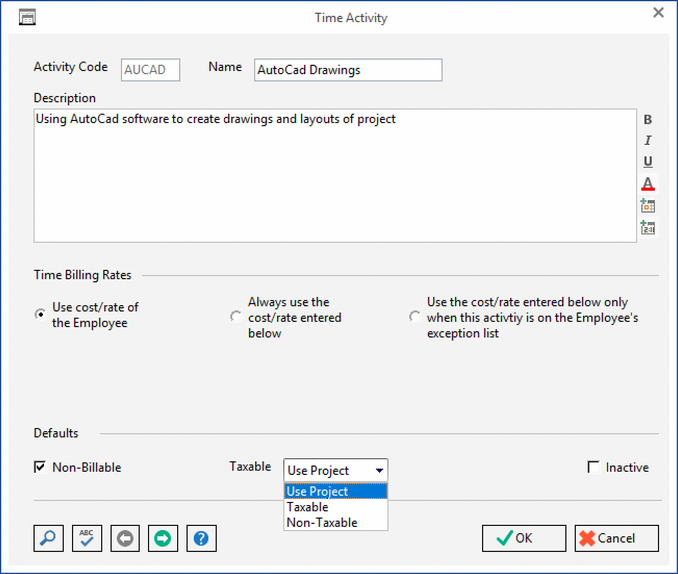 time activity window