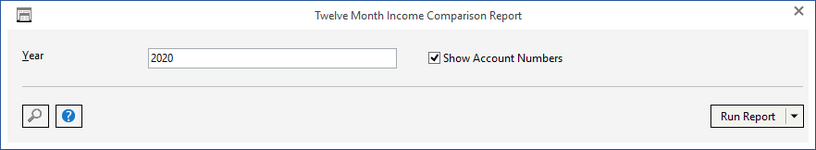twelve mth inc compar report window