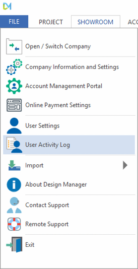 UserActivityLogMenu